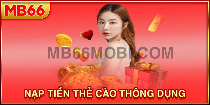 Nạp tiền MB66 qua thẻ cào